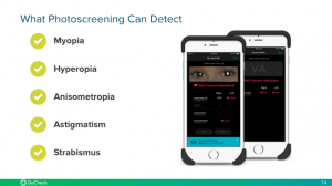 What can photoscreening detect?