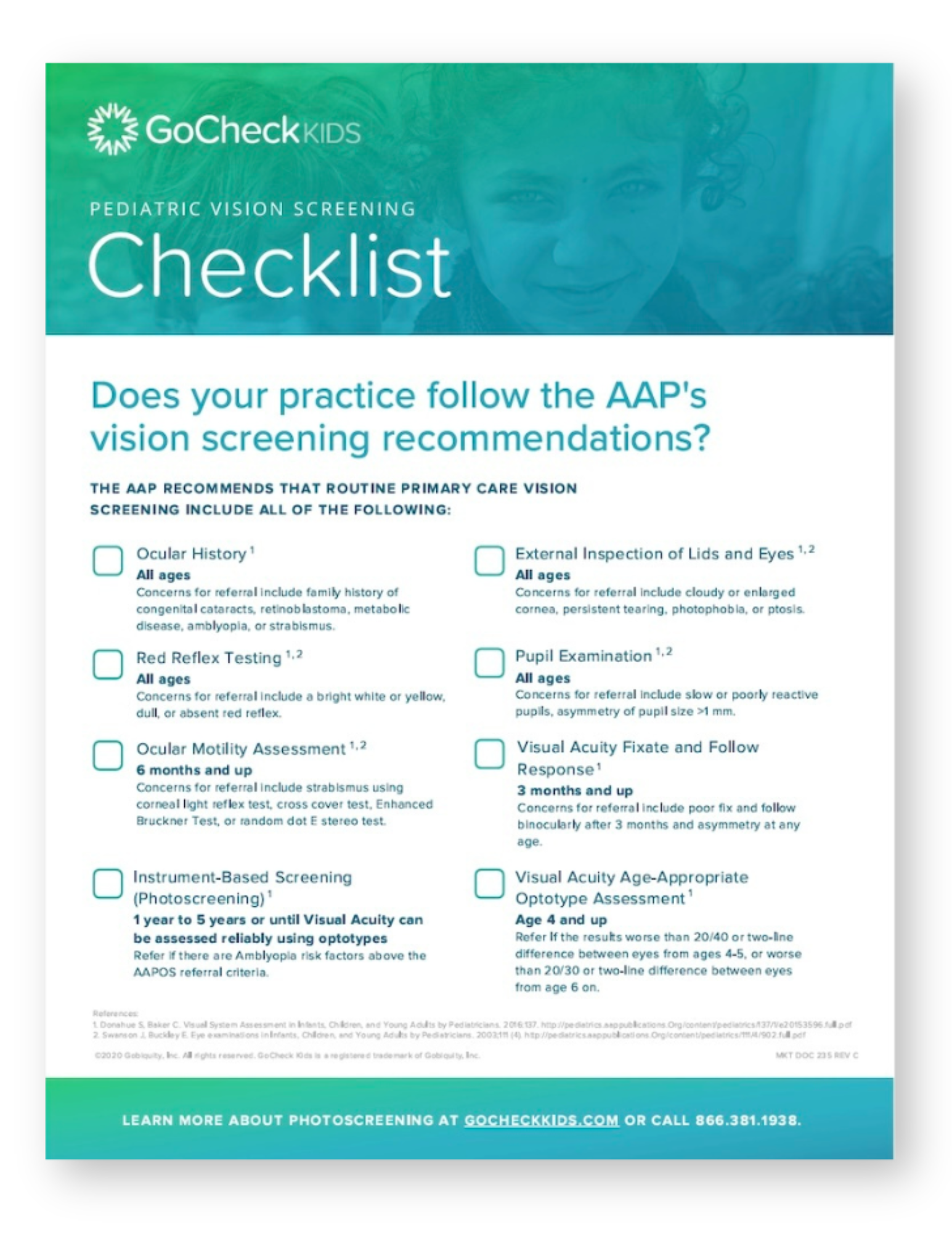 Vision Checklist